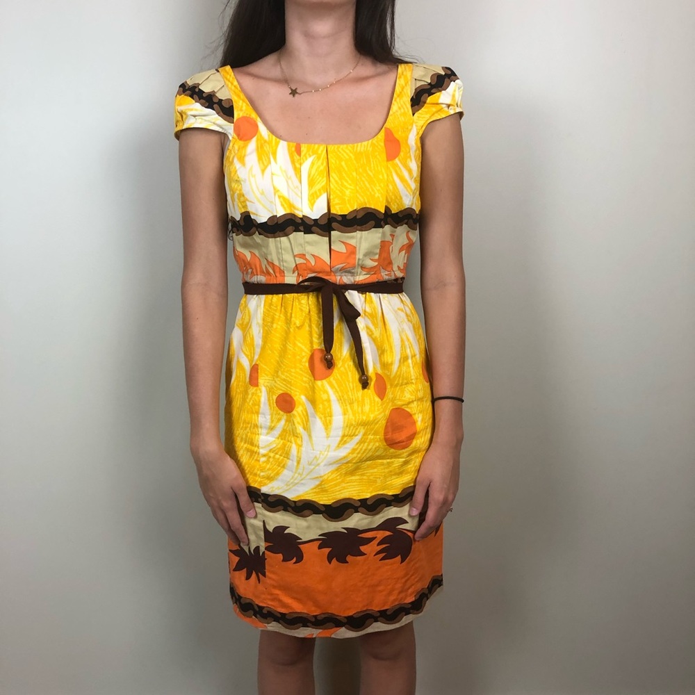 Anthro Plenty by Tracy Reese Cap Sleeve Mini